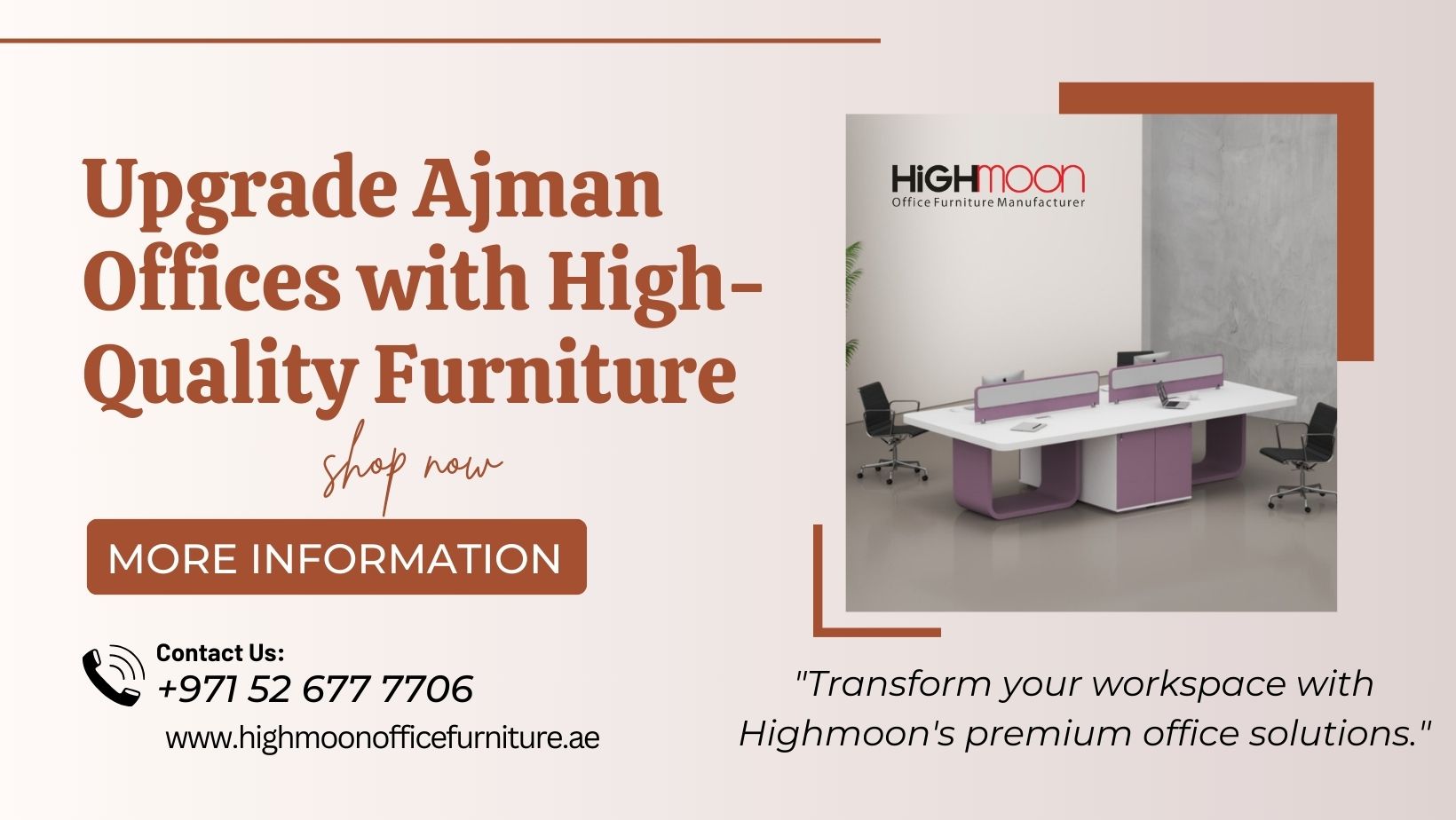 High-Quality Office Furniture Solutions in Ajman