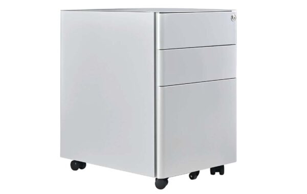 Steel Mobile Pedestal - Grey