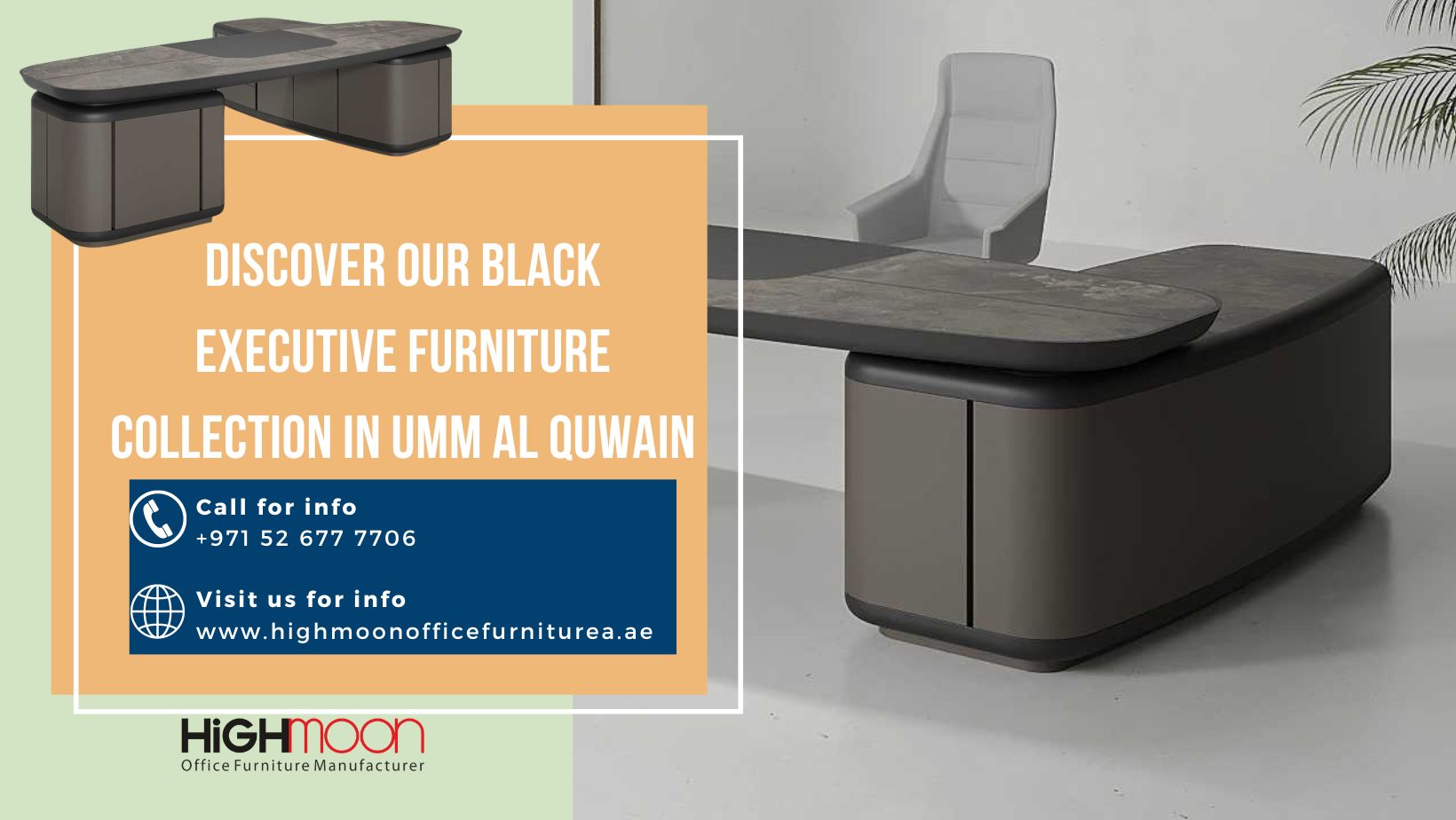 Black Executive Desk in Umm Al Quwain