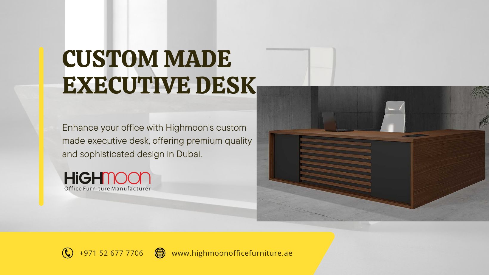 Custom Made Executive Desk Dubai