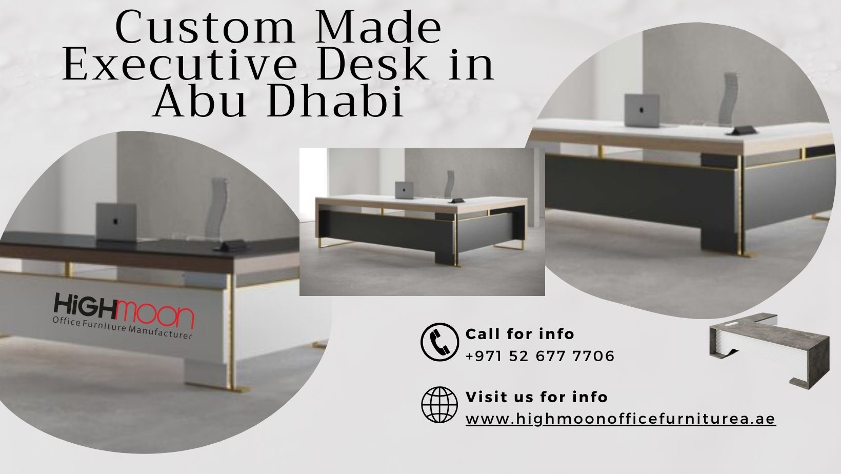 Custom Made Executive Desk in Abu Dhabi