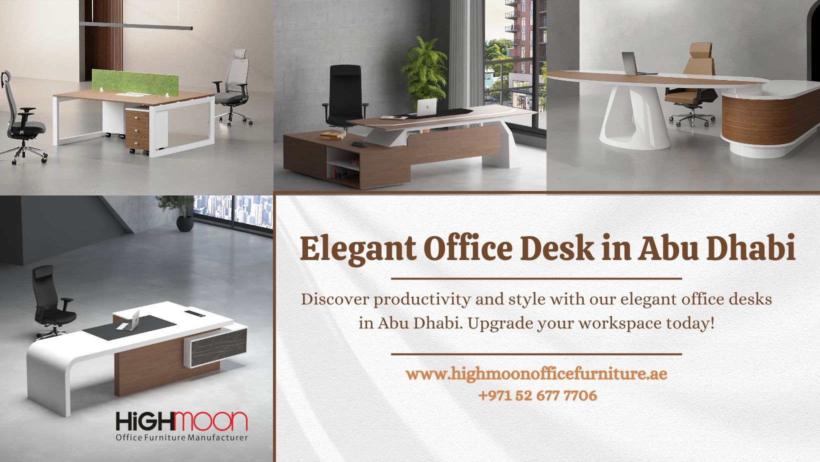 Elegant Office Desk in Abu Dhabi