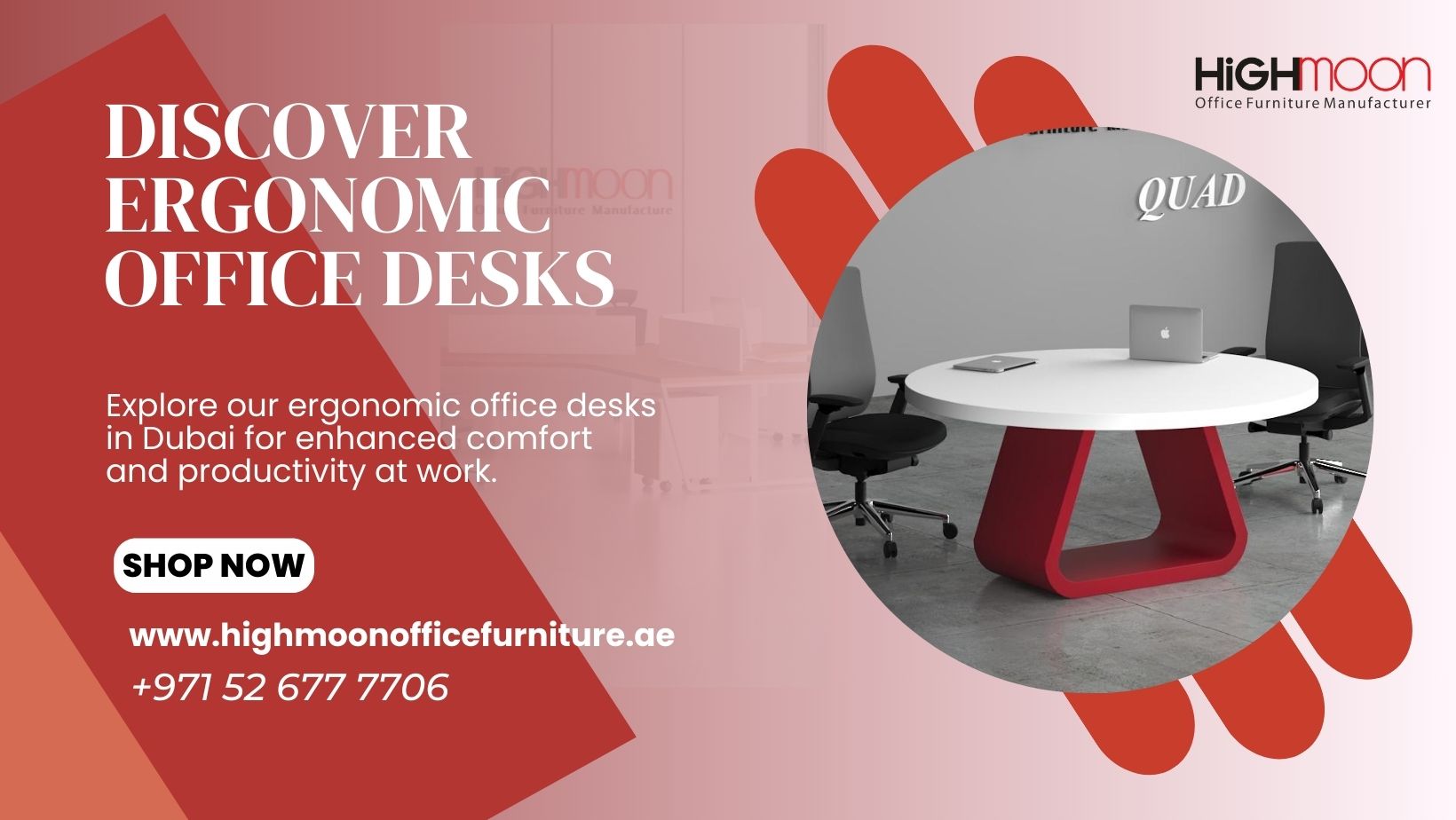 Ergonomic Executive Table in Dubai