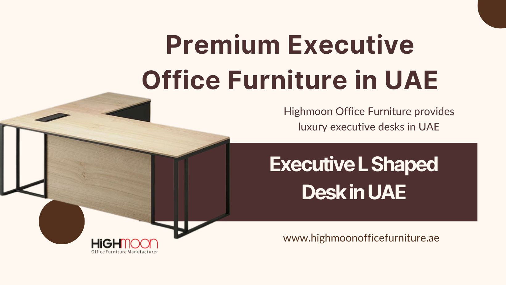 Executive L Shaped Desk in UAE