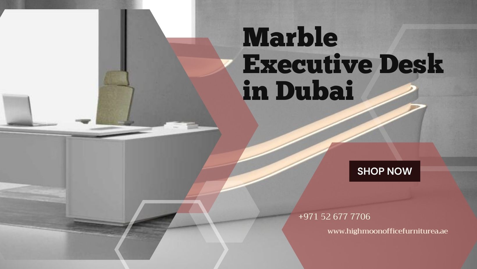 Marble Executive Desk in Dubai