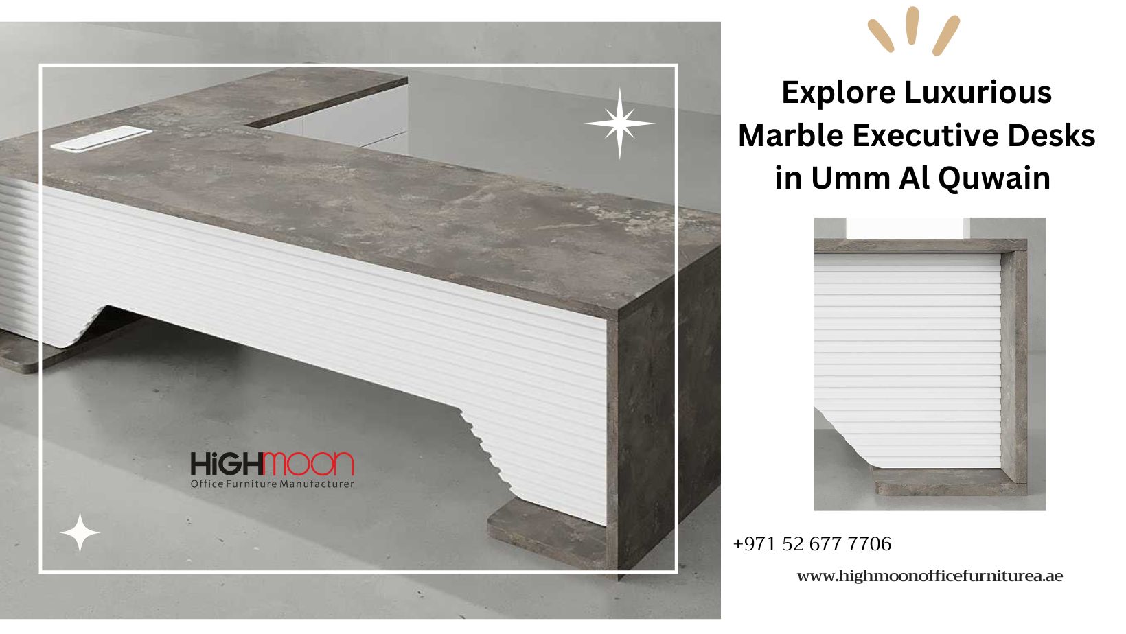 Marble Executive Desk in Umm Al Quwain