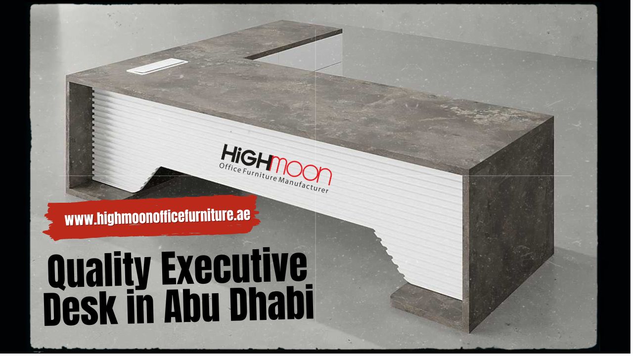 Quality executive desk in Abu Dhabi offering style, durability, and ergonomic comfort.