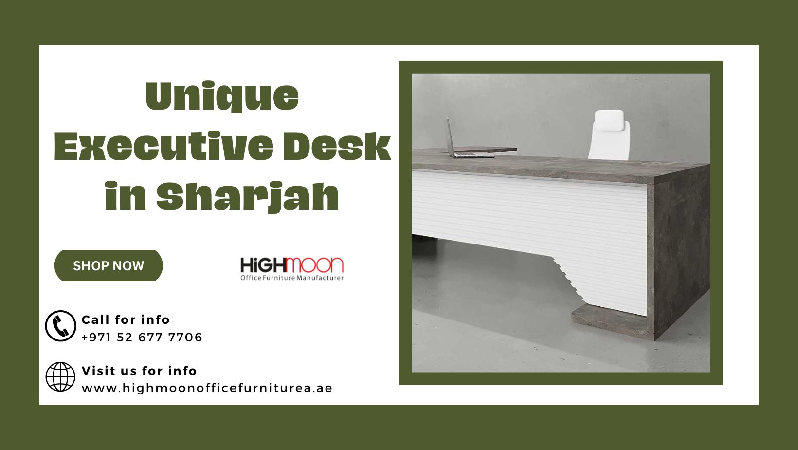 Unique Executive Desk in Sharjah