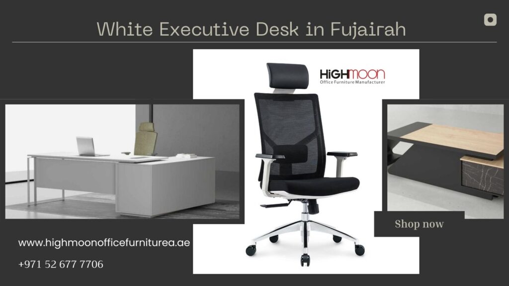 White Executive Desk in Fujairah