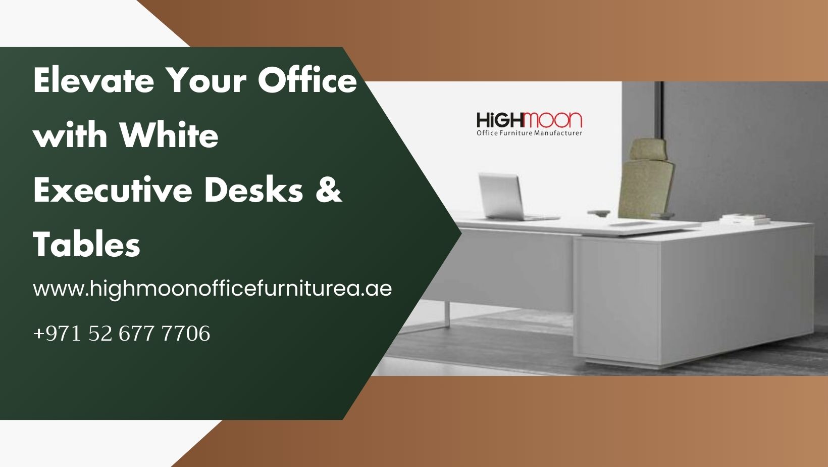 White Executive Desk in Ras Al Khaimah